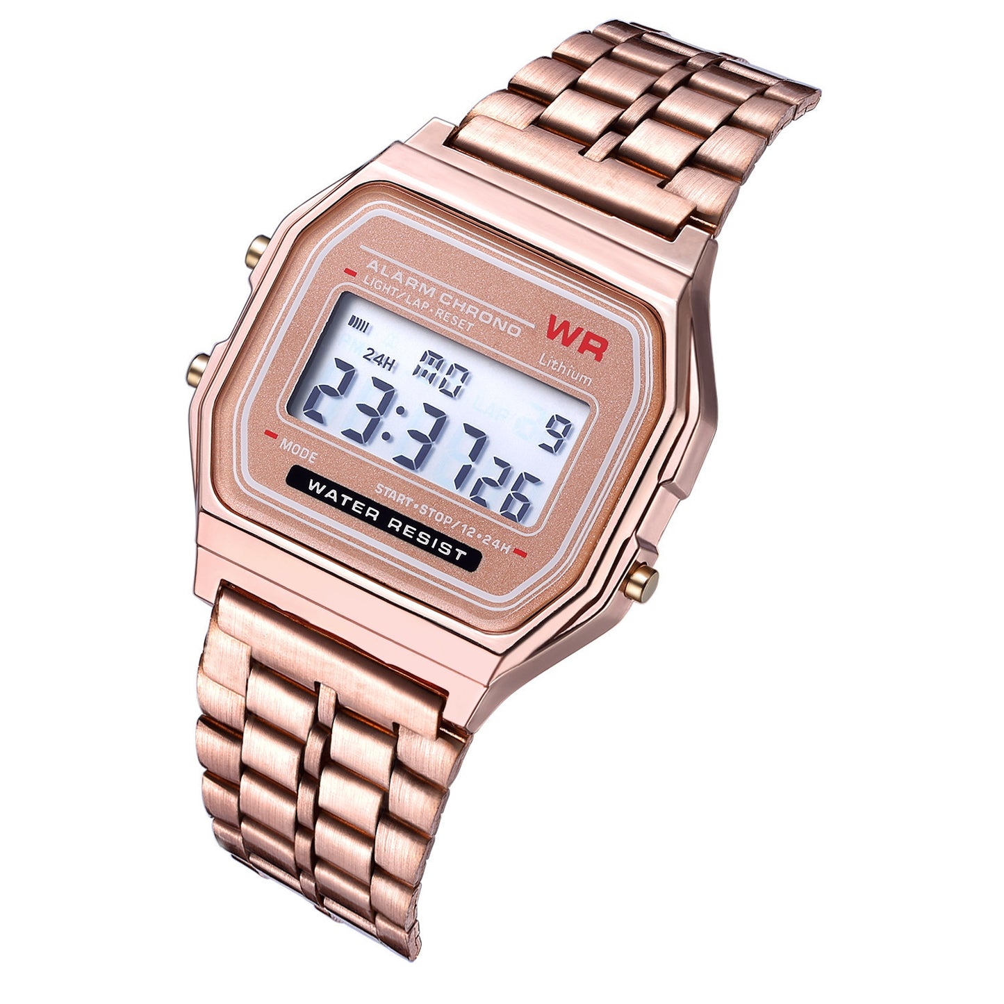 WR F91W Digital Electronic Watch Stainless Steel Band - Classic Retro LCD