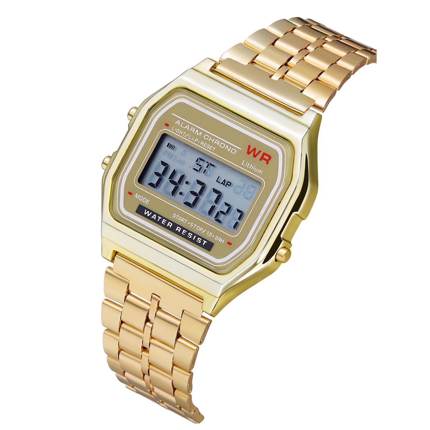 WR F91W Digital Electronic Watch Stainless Steel Band - Classic Retro LCD